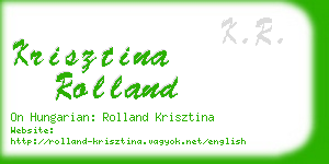 krisztina rolland business card